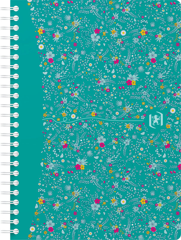 Oxford Collegeblock A5, liniert, Spiralbindung, 60 Blatt, perforiert, 90 g/m² – sortiert