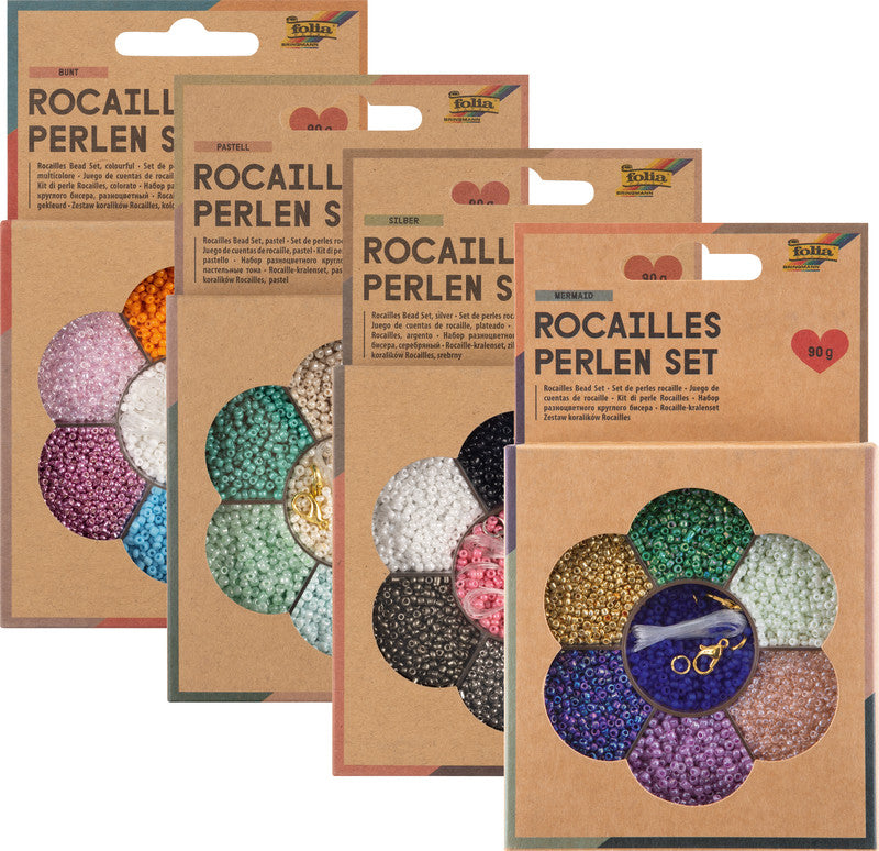 Folia Perlenset Rocailles – 90 g, mehrfarbig