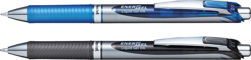 Pentel EnerGel BL80 – Tintenroller, schnelltrocknend, Druckmechanik, 0,5 mm, Blau
