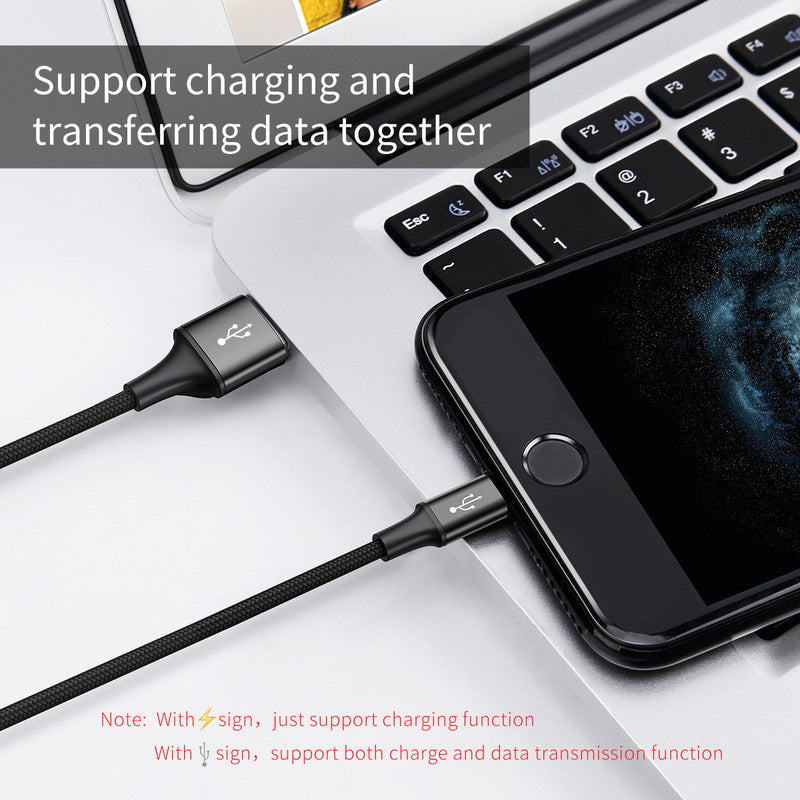 Baseus USB-Kabel, Lightning, USB-C, Micro-USB, 1,2 m, USB 2.0
