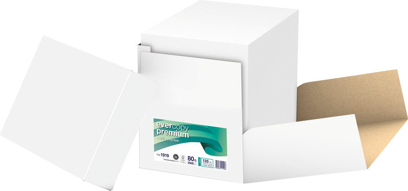 Clairefontaine Evercopy Premium Recyclingpapier Weiss – A4, 80 g/m², 2'500 Blatt