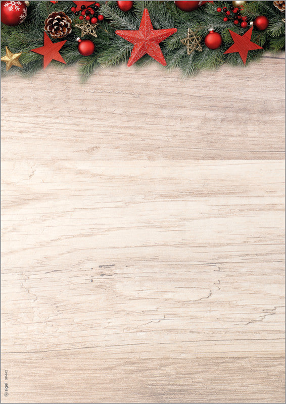 Sigel Motivpapier – A4, 90 g/m², mehrfarbig, Motiv: Chalet Style – für Inkjet/Laser/Kopierer – FSC – 100 Blatt