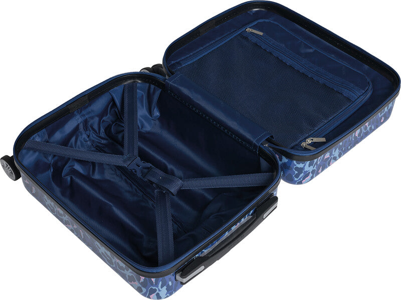 Beckmann Kindertrolley Handgepäck – 22 l, Hartschale PC/ABS, 4 Doppelrollen, Cheetah, 30,5 × 46,5 × 22 cm