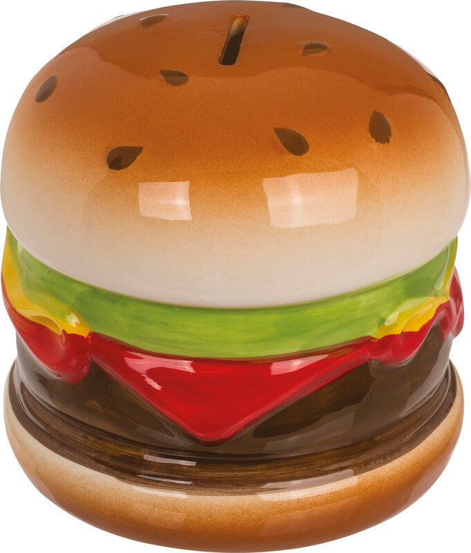Out oft the blue Out of the Blue Spardose Hamburger – Keramik, mehrfarbig – 14 × 13 cm