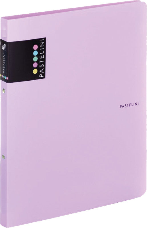 Pastelini Ringbuch – A4 Hochformat – 2-Ring-Mechanik, Ø 15 mm, Rücken 20 mm – Violett, Kunststoff