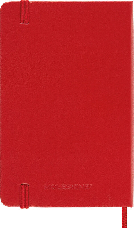 Moleskine Schüleragenda – 1 Woche/1 Seite, gebunden, 9 × 14 cm, 18 Monate Jul–Dez, scharlachrot, FSC
