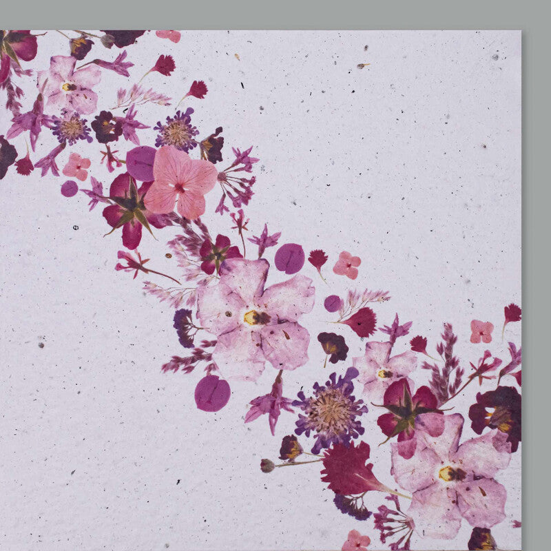 Hervorragend Grusskarte Blumen – 130 × 130 mm – mit Umschlägen, Papier, 5er Pack