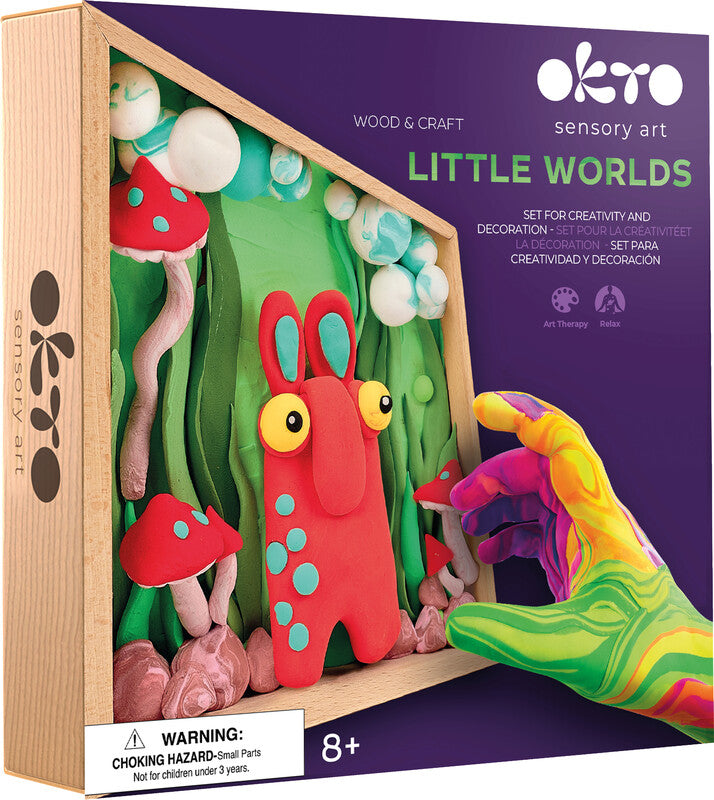 Okto Sensory Art – Modelliermasse-Set Little Worlds – ab 8 Jahren – 210 × 210 mm