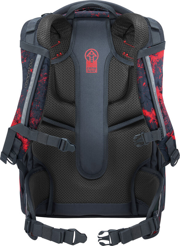 Coocazoo Schulrucksack Mate – Broken Black – aus 100% recycelten PET-Flaschen – 30,0 cm × 46,0 cm × 23,0 cm