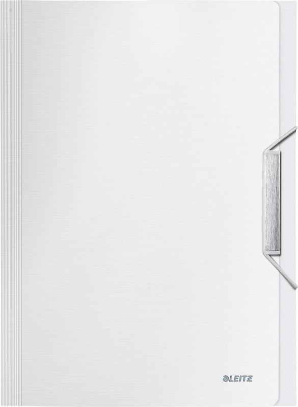 Leitz Fächermappe A4 – 5 Fächer, Polypropylen (PP), Weiss, bis 250 Blatt