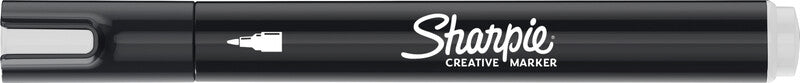 Sharpie Acrylmarker Creative – Rundspitze 2,5 mm – Schwarz/Weiss – 2er-Set – Für dunkles Papier geeignet