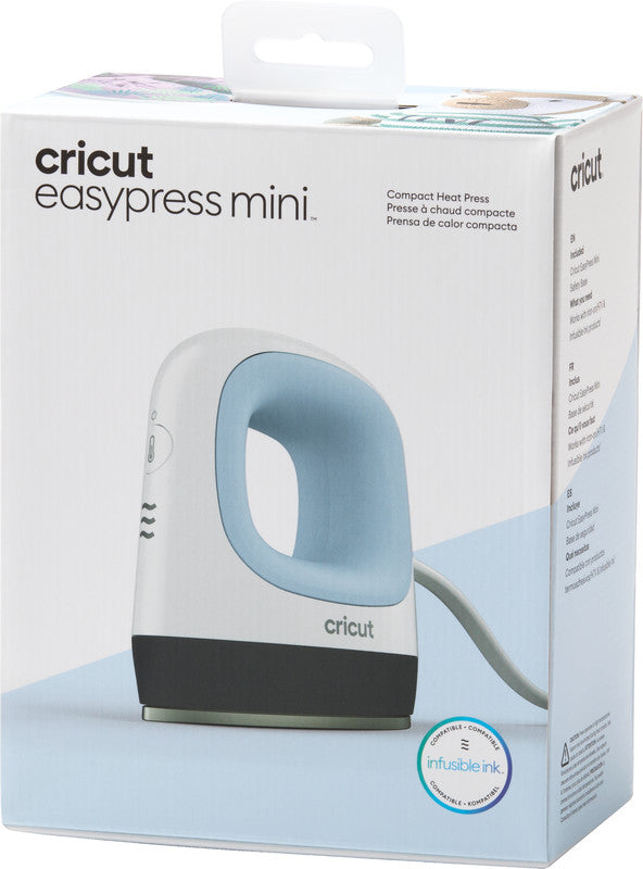 Cricut EasyPress 3 Mini Transferpresse – Mehrfarbig – Pressfläche 48 × 82,5 mm