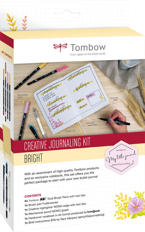 Tombow Starter Kit Handlettering – 4 ABT Dual Brush Pens – A5