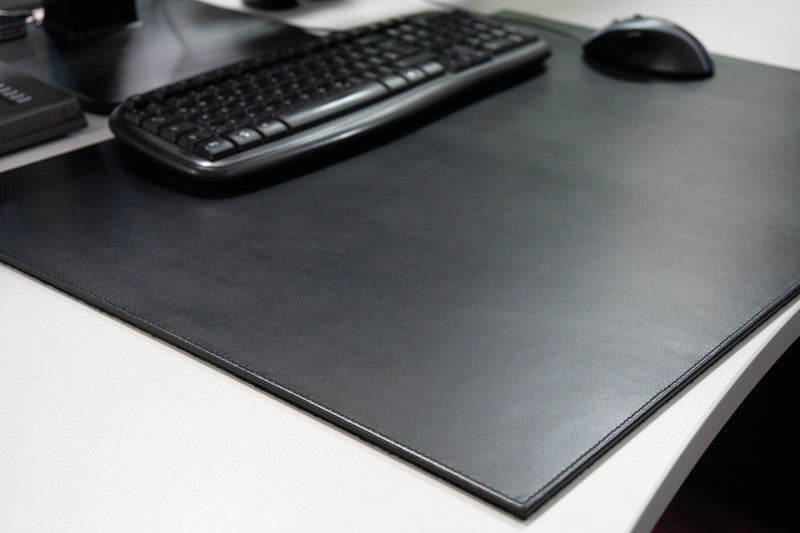 Helit Schreibunterlage – Schwarz – 700 × 500 mm – Leder, rutschfest