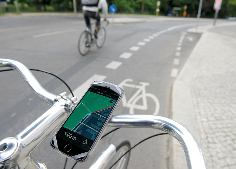 Bike Citizens Fahrradhalterung – für Lenker Ø bis 31,8 mm, Silikon, transparent