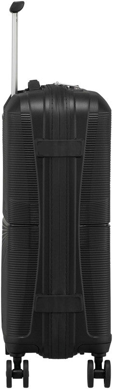 American Tourister Handgepäck-Trolley – Hartschale, 4 Doppelrollen, mit TSA, Onyx Schwarz, 40 × 50 × 20 cm