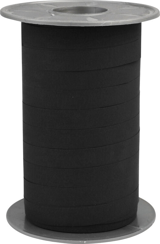 Präsent Geschenkband – Opak – recyclingfähig – 10 mm × 200 m – Schwarz