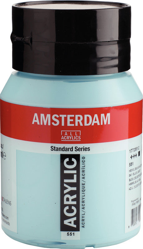 Royal Talens Amsterdam – Acrylic Standard – Acrylfarbe – Hellhimmelblau, 500 ml