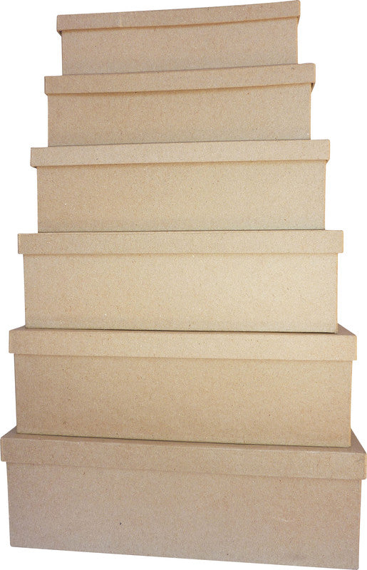 Décopatch Pappmaché Schachtel – Braun – 135 × 55 × 220 mm