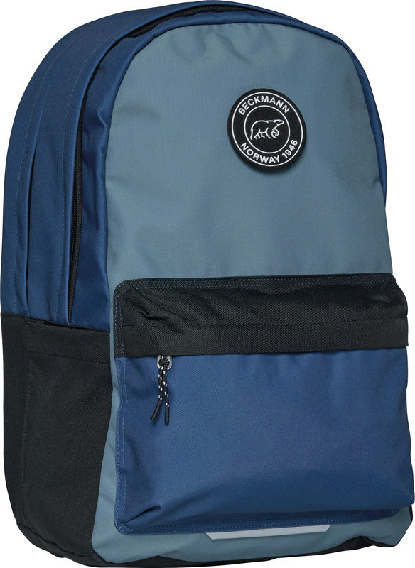 Beckmann Rucksack City – Green Colorblock – 30 l – grün – aus recycelten PET-Flaschen (rPET)