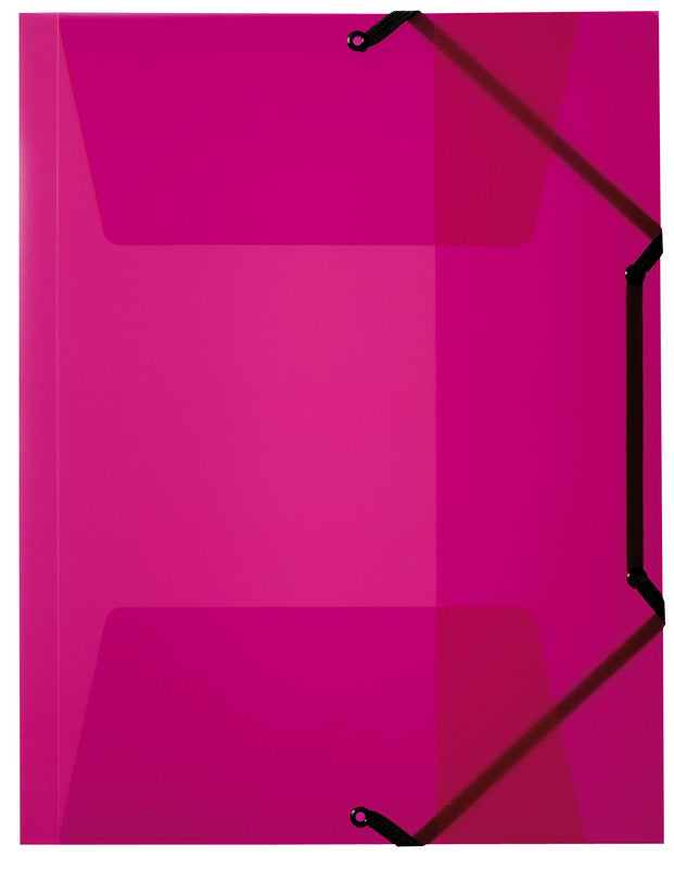 Kolma Sammelmappe für A4, Kunststoff, Berry, mit Gummizug
