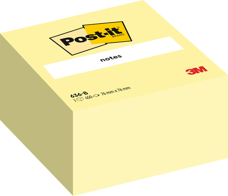 Post-it Haftnotizen – 76×76 mm – Gelb, 450 Blatt, PEFC