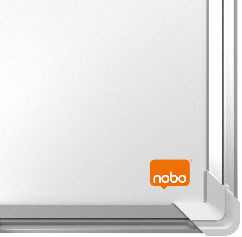 Nobo Whiteboard – 60 × 45 cm, Emaille, magnetisch, Aluminiumrahmen, Wandmontage, inkl. Stifteablage