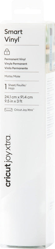 Cricut Vinylfolie matt – weiss – 24,1 × 91 cm – für JOY Xtra Schneideplotter