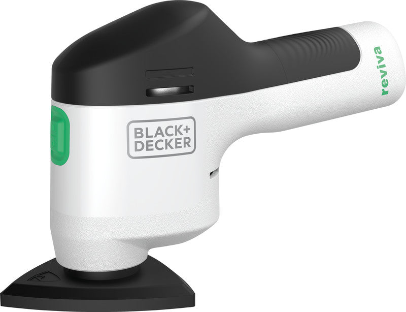 Black & Decker reviva – reviva Akku-Deltaschleifer, Gehäuse aus 50% recycelten PET-Flaschen, REVDS12C