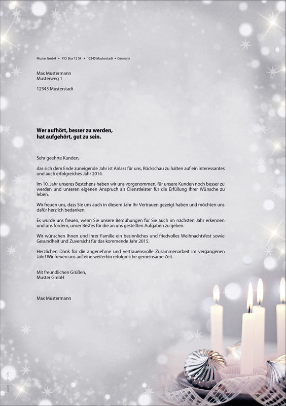 Sigel Motivpapier – A4, 90 g/m², Motiv: Christmas Silence – für Inkjet/Laser/Kopierer – FSC – 100 Blatt