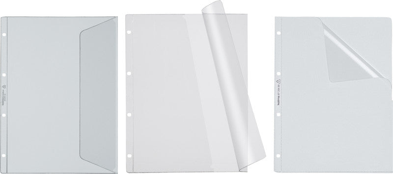 Kolma Sichtmappe A4 – transparent, Kunststoff, glänzend, 140 µm, 10er-Pack