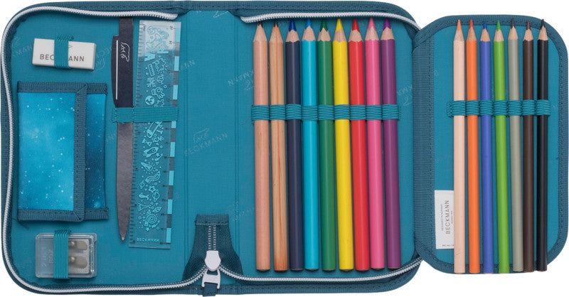 Beckmann Classic 1st Schuletui Doppel, gefüllt – Ninja Master – Kunststoff – 20,5 × 13,3 × 3,8 cm