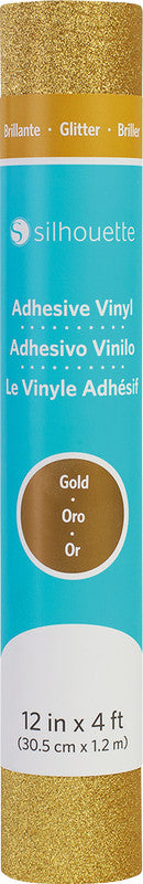 Silhouette Glitzer Vinylfolie – Gold – 30,5 × 120 cm – für Silhouette Schneideplotter