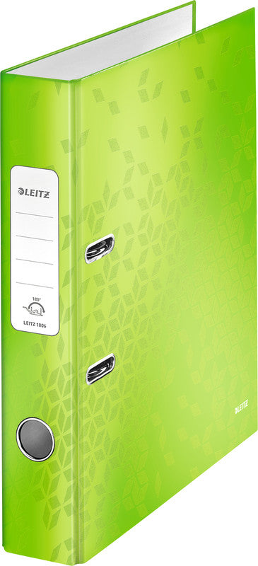 Leitz WOW 180° Ordner – für A4 – Rückenbreite 5,2 cm – Grün