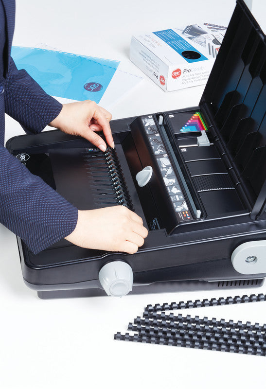 GBC CombBind C340 Stanz- und Bindemaschine – Plastikbindung, für 21-Loch, A3, bis 25 Blatt