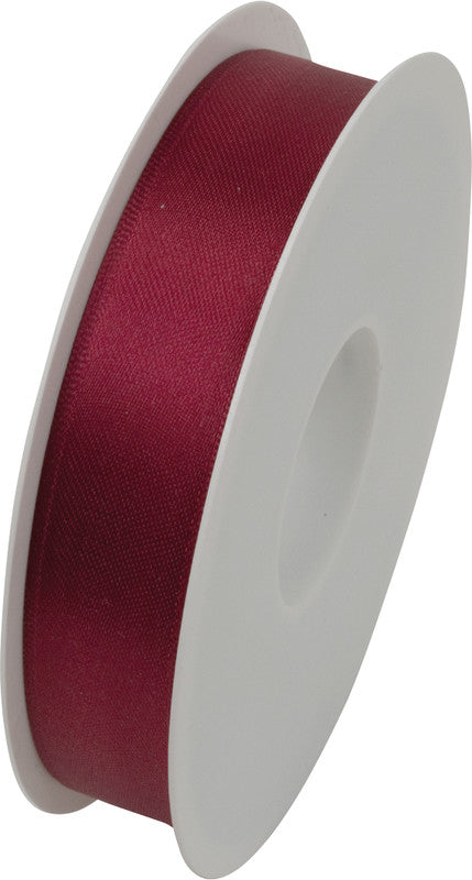 Goldina Geschenkband – Satin, echte Webkante – 25 mm × 3 m – Dunkelrot