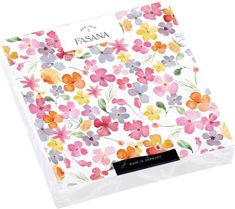Fasana Servietten Colourful Spring – 33 × 33 cm – 3-lagig, Tissue – 20 Stk., FSC