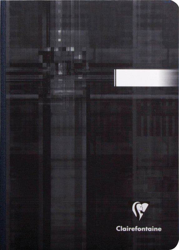 Clairefontaine Notizheft, A5, kariert, 5 mm, Leinenrücken, Karton, 192 Seiten, 90 g/m² – sortiert