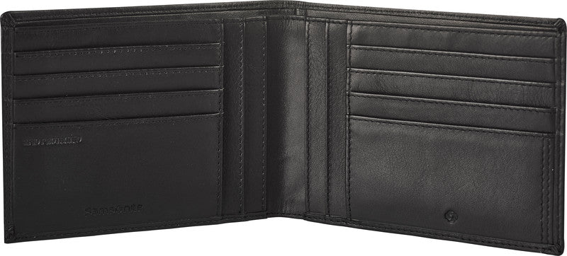Samsonite Portemonnaie – 120 × 97 mm, Leder, schwarz – 1 Stück