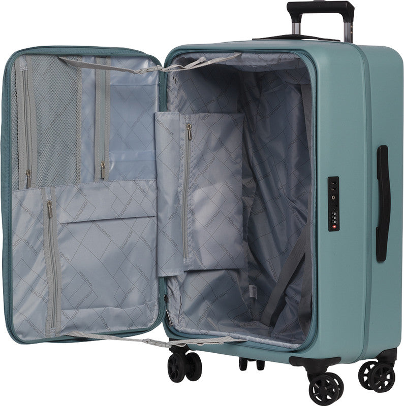Worldpack Kofferset Seattle 3-teilig – Hartschale, 4 Doppelrollen, Graublau