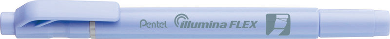 Pentel Illumina Flex Textmarker – Pastellblau, Keil/Fein 1,5–3,5/1,0 mm, nachfüllbar