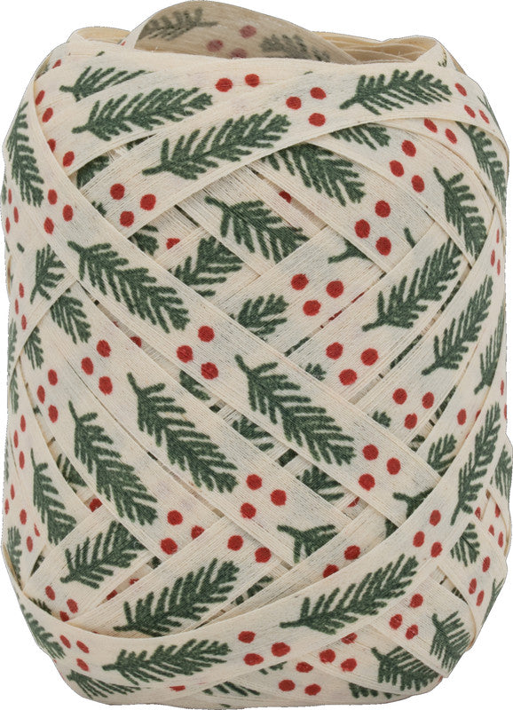 Goldina Geschenkband – Tannengrün – Baumwolle, 10 mm × 12 m – 12 Knäuel