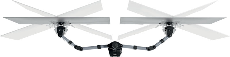 Durable Select – Monitorarm, 2 Monitore, Tischklemme, bis 27", VESA 75 × 75/100 × 100 mm, 8 kg