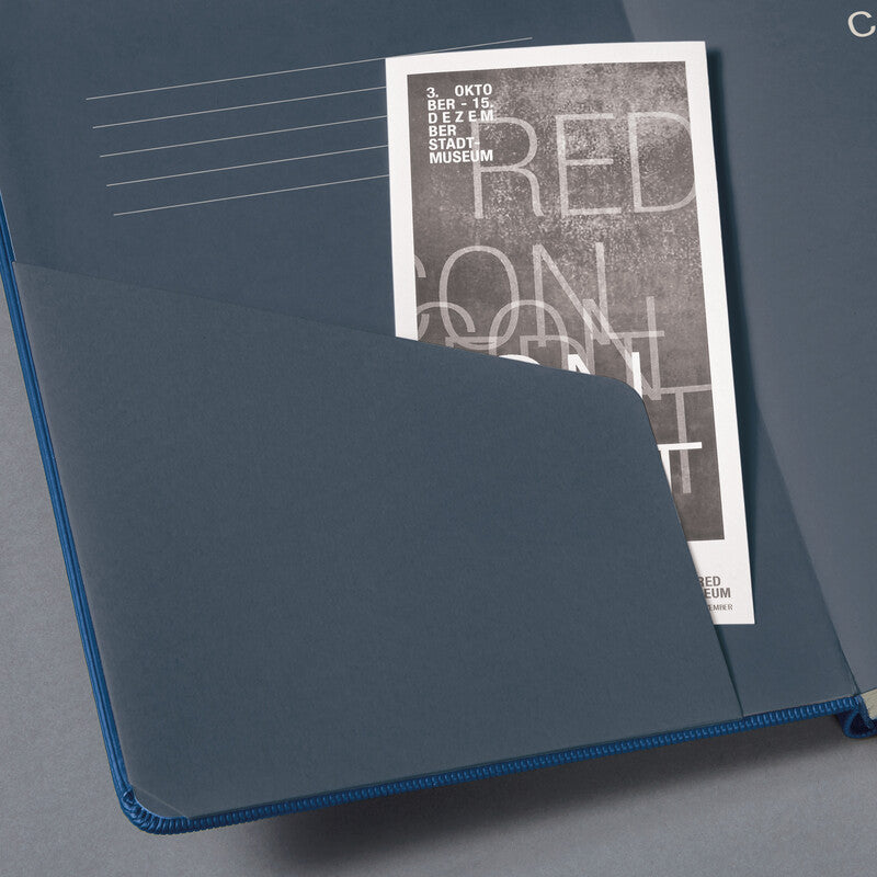 Sigel Notizbuch Conceptum Metallic Edition, A5, liniert, Fadenheftung, Hardcover, 194 Seiten – blau