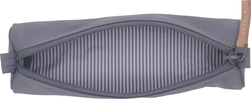 Beckmann Urban Schlamperetui, leer – grau – Kunststoff – 22 × 6,5 × 6 cm