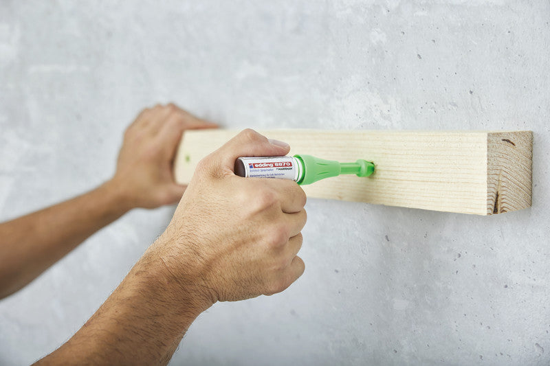 Edding Bohrloch-Spraymarker – für Bohrlöcher 3–13 mm, bis 50 mm Tiefe – neongrün