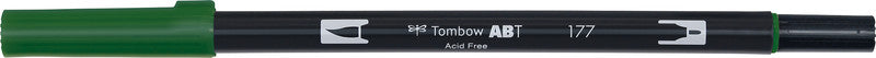 Tombow Brush Pen ABT Dual – Pinselspitze – Dunkeljade – Wasservermalbar