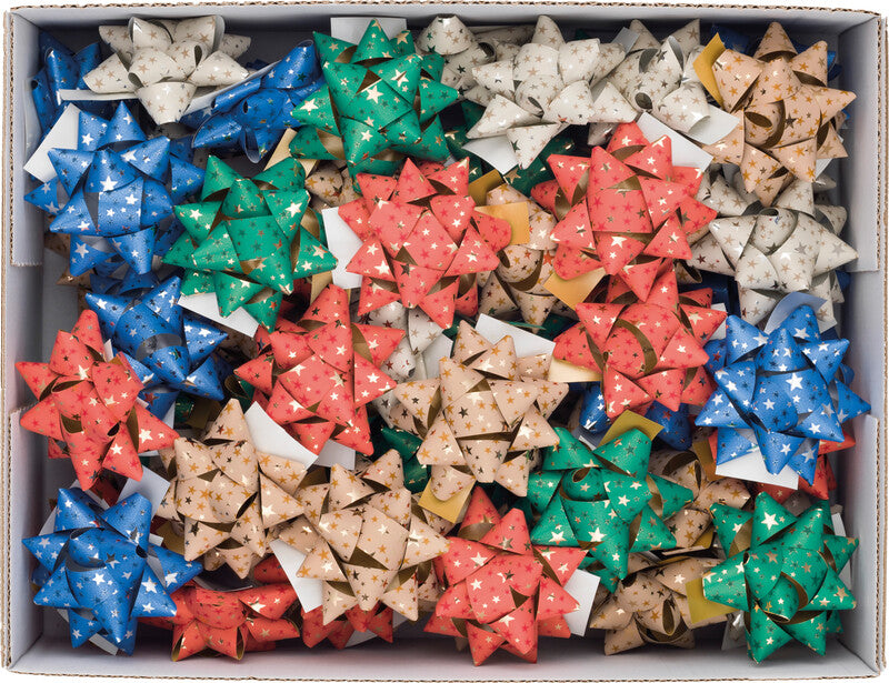 Brizzolari Geschenketiketten – Weihnachten, Sterne – Kunststoff – Ø 65 mm