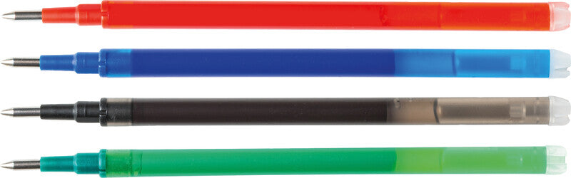 Q-CONNECT Radierbare Tintenroller-Patronen – Grün, 0,7 mm, 3er-Pack, radierbar
