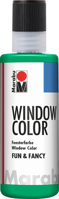 Marabu Fenstermalfarbe – Saftgrün, 80 ml, für Glas & Porzellan